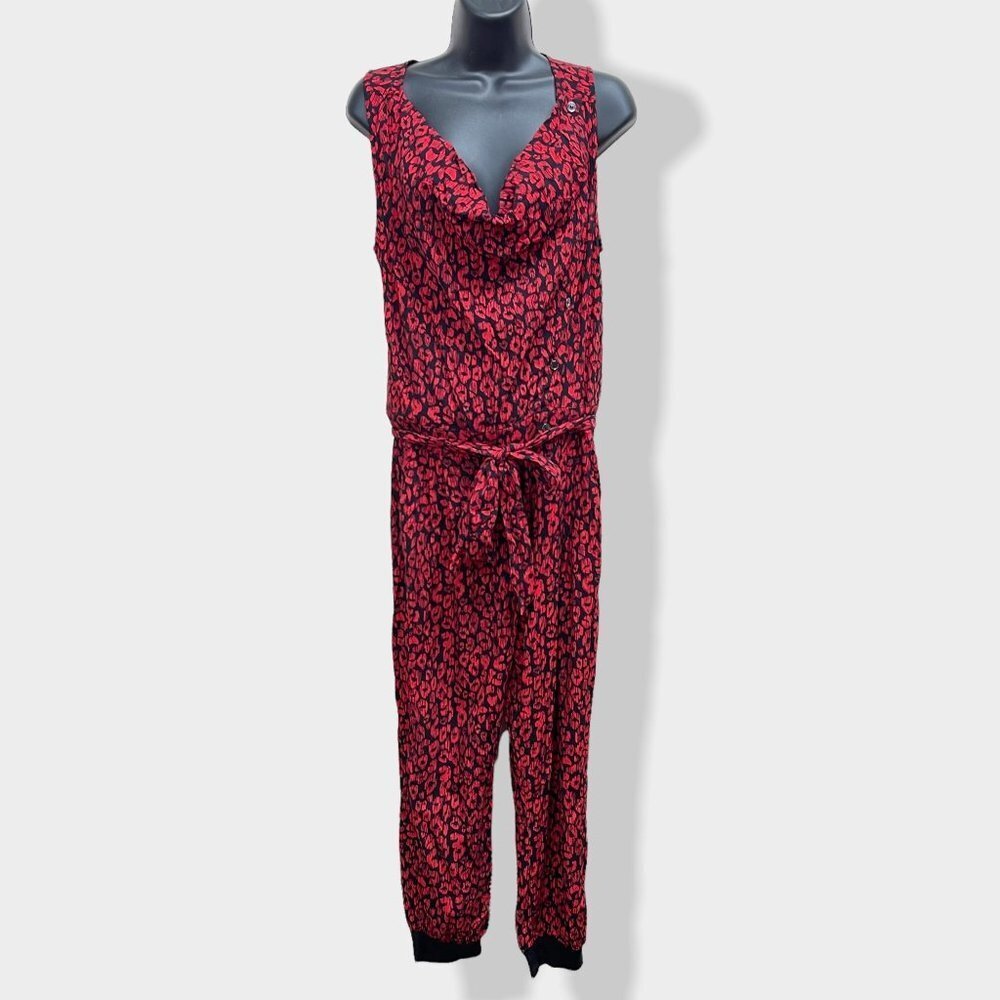 ARMANI Exchange Animal Print Jumpsuit